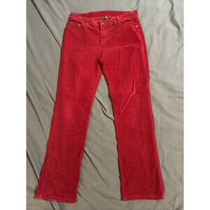 VTG Ralph Lauren Jeans Co Sz 10 Pants Straight Leg Red Corduroy Women’s Mid Rise